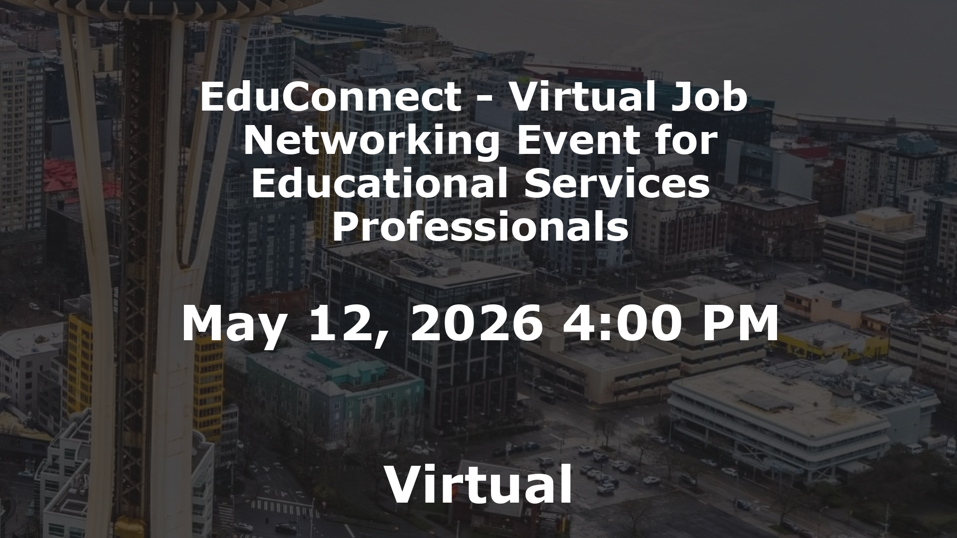EduConnect - Virtual Job  Networking Event for Educational Services Professionals event image